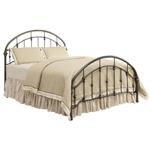 Rowan Metal Eastern King Open Frame Bed - Dark Bronze