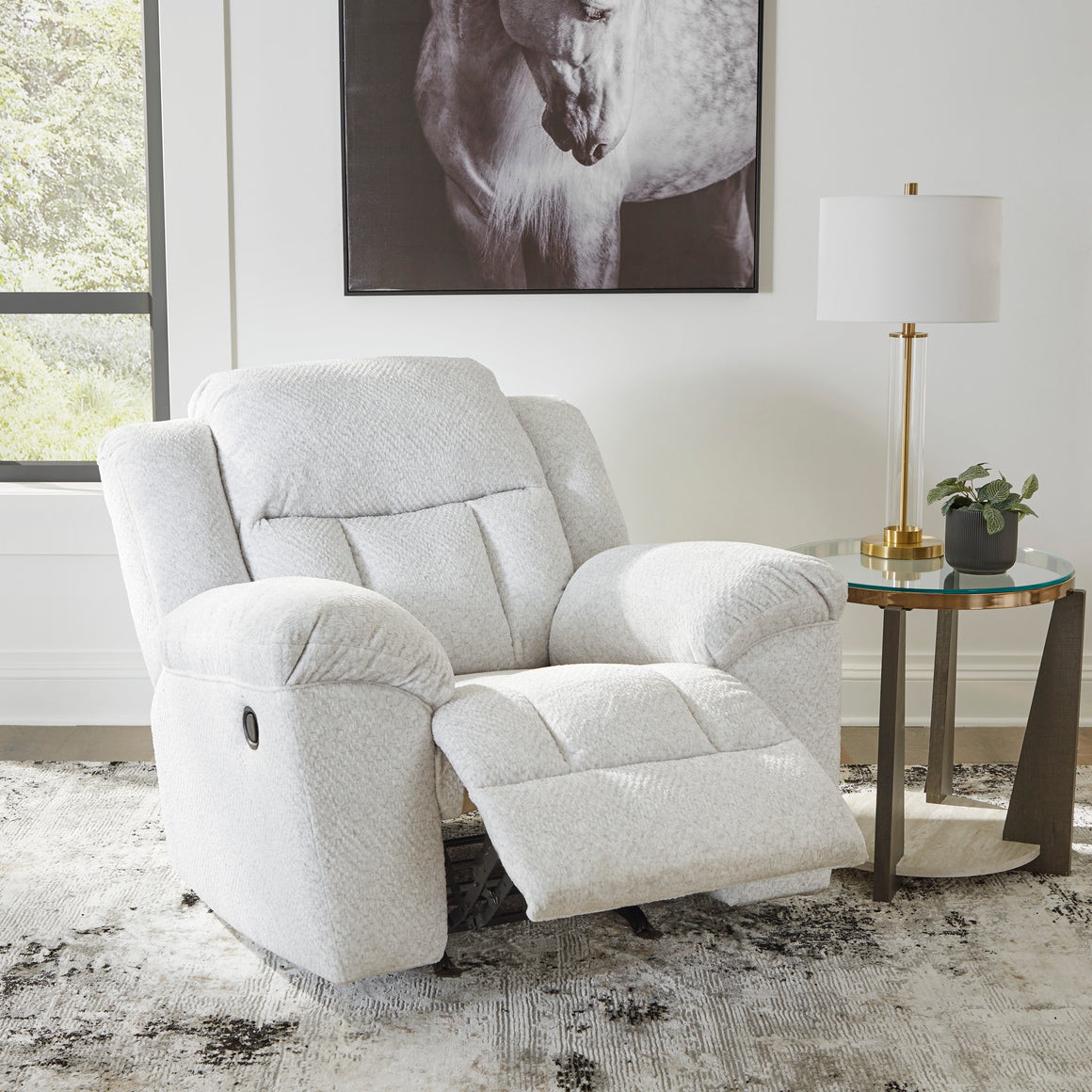 Frohn Rocker Recliner - Snow