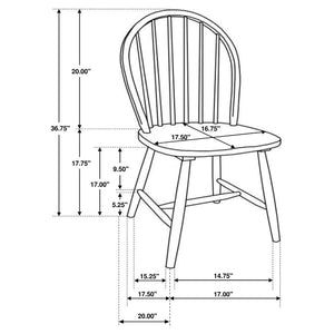 Allison 5-piece Round Drop Leaf Dining Table Set - White