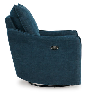 McBurg Swivel Power Recliner - Navy