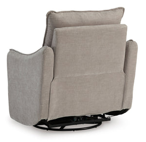 McBurg Swivel Power Recliner - Taupe