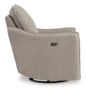 McBurg Swivel Power Recliner - Taupe