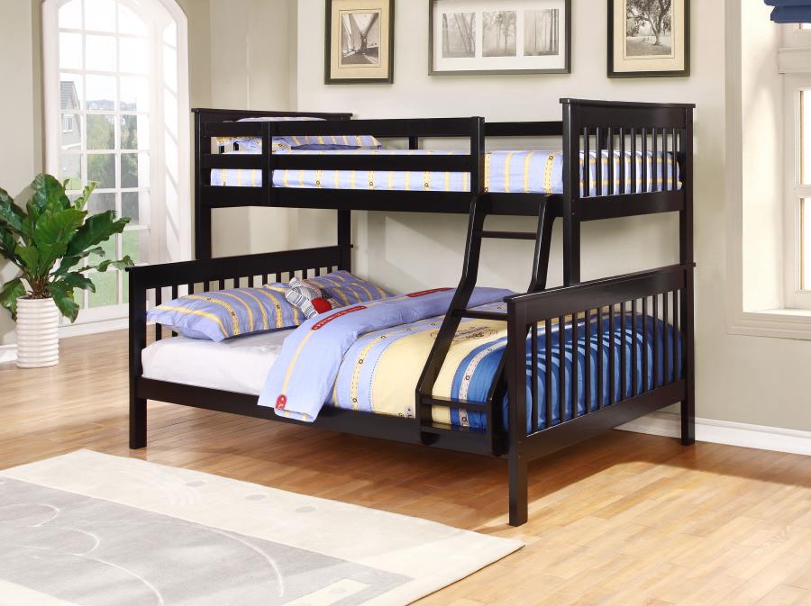 Chapman Wood Twin Over Full Bunk Bed - Black