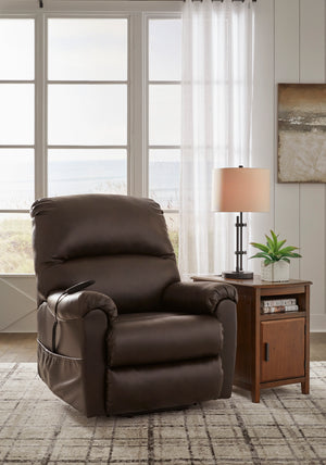 Shadowboxer Power Lift Recliner - Chocolate