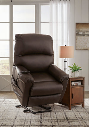 Shadowboxer Power Lift Recliner - Chocolate