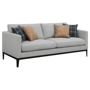 Apperson Upholstered Track Arm Sofa - Light Grey