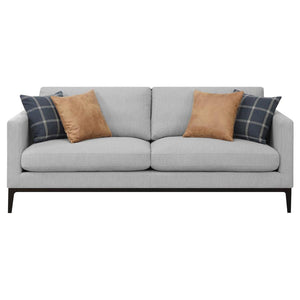 Apperson Upholstered Track Arm Sofa - Light Grey