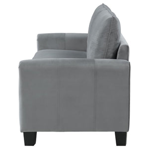 Davis Upholstered Rolled Arm Sofa - Grey