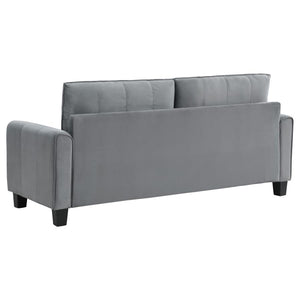 Davis Upholstered Rolled Arm Sofa - Grey