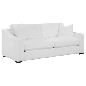 Ashlyn Upholstered Sloped Arm Sofa - White