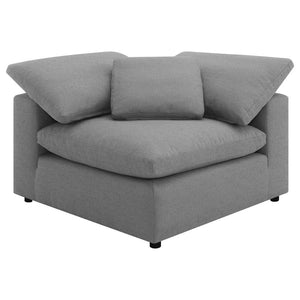 Raleigh 5-piece Boucle Upholstered Modular Sectional - Grey