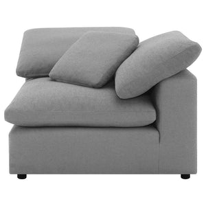 Raleigh 5-piece Boucle Upholstered Modular Sectional - Grey