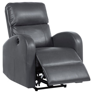 Grant Upholstered Power Recliner Chair - Grey