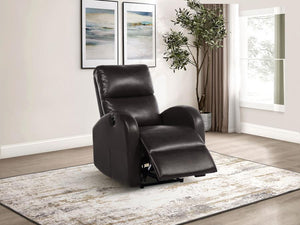 Grant Upholstered Power Recliner Chair - Brown