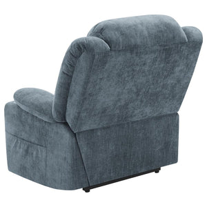 Houston Upholstered Power Lift Recliner - Slate Blue