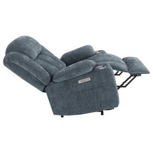 Houston Upholstered Power Lift Recliner - Slate Blue