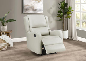 Kelsey Upholstered English Arm Recliner Chair - Ivory