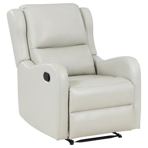 Kelsey Upholstered English Arm Recliner Chair - Ivory