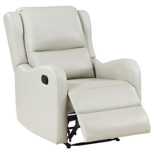 Kelsey Upholstered English Arm Recliner Chair - Ivory