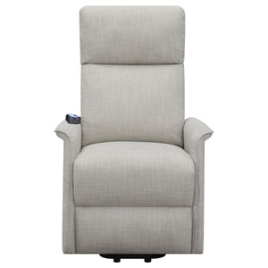 Herrera Upholstered Power Lift Massage Chair - Beige