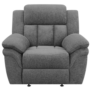 Bahrain Upholstered Power Glider Recliner - Charcoal