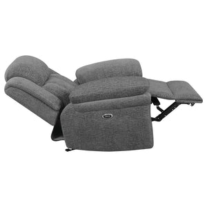 Bahrain Upholstered Power Glider Recliner - Charcoal