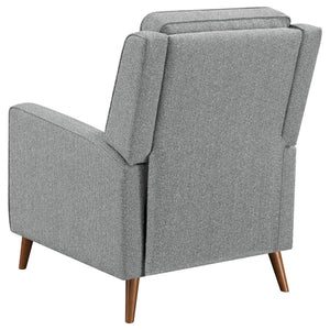 Davidson Upholstered Tufted Push Back Recliner - Grey