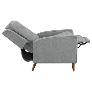 Davidson Upholstered Tufted Push Back Recliner - Grey