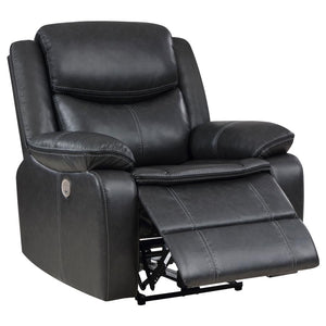 Sycamore Upholstered Power Recliner Chair - Dark Grey