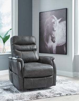 Strawbill Power Lift Recliner - Shadow