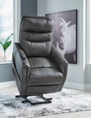 Strawbill Power Lift Recliner - Shadow