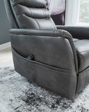 Strawbill Power Lift Recliner - Shadow