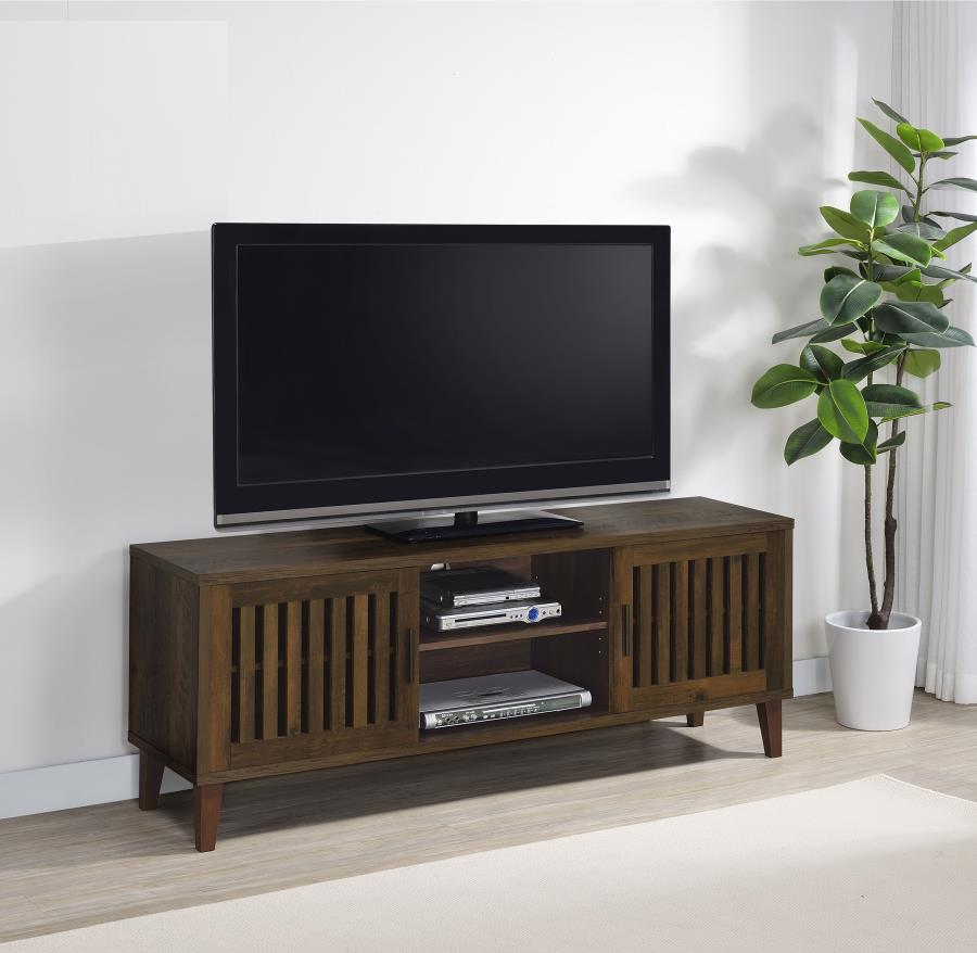 Sedona 2-door Engineered Wood 60" TV Stand - Dark Pine