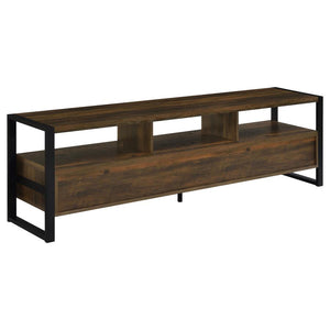 James 3-drawer Engineered Wood 71" TV Stand - Dark Pine