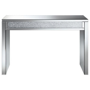 Gillian Mirrored Acrylic Entryway Console Table - Silver