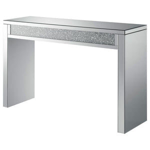 Gillian Mirrored Acrylic Entryway Console Table - Silver