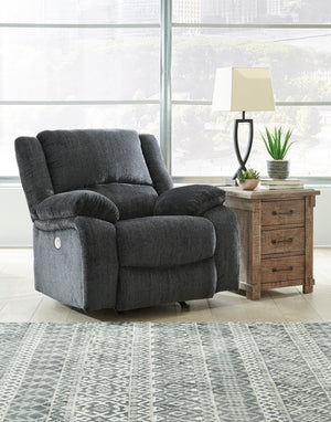 Draycoll Power Rocker Recliner - Slate