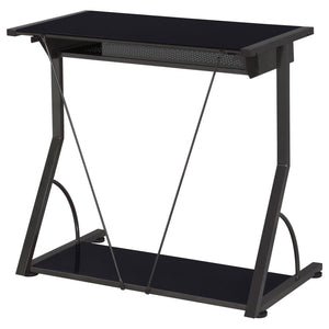 Alastair 30-inch Computer Desk with Keyboard Tray - Black