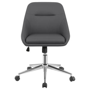 Jackman Upholstered Adjustable Home Office Desk Chair - Grey