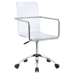 Amaturo Acrylic Adjustable Home Office Desk Chair - Clear