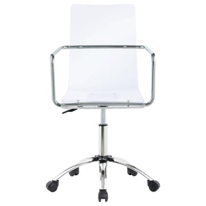 Amaturo Acrylic Adjustable Home Office Desk Chair - Clear