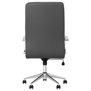 Ximena Upholstered Adjustable High Back Office Chair - Grey