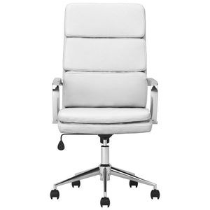 Ximena Upholstered Adjustable High Back Office Chair - White