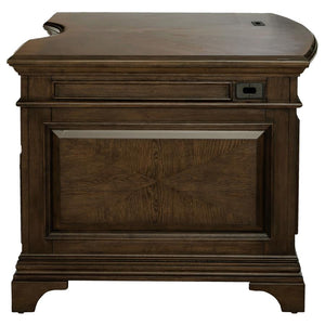 Hartshill 72-inch 7-drawer Executive Desk - Burnished Oak