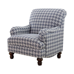 Glenn Upholstered English Arm Accent Chair - Blue