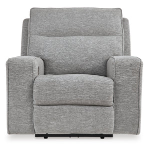 Biscoe PWR Recliner/ADJ Headrest - Pewter