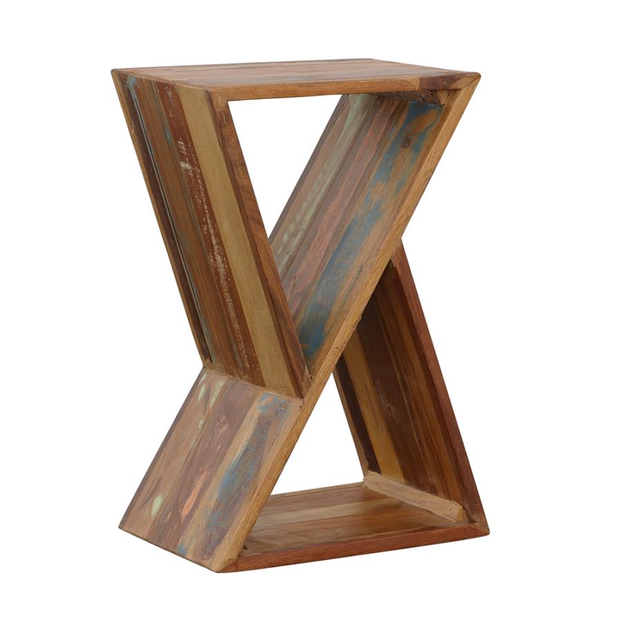 Lily Solid Reclaimed Wood Accent Side Table - Natural