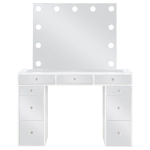 Regina Makeup Vanity Table Set with Lighting - White