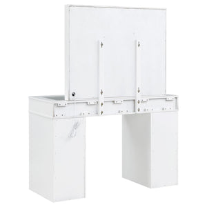 Regina Makeup Vanity Table Set with Lighting - White