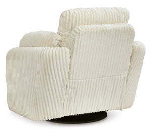 Tie-Breaker Swivel Glider Recliner - Ivory